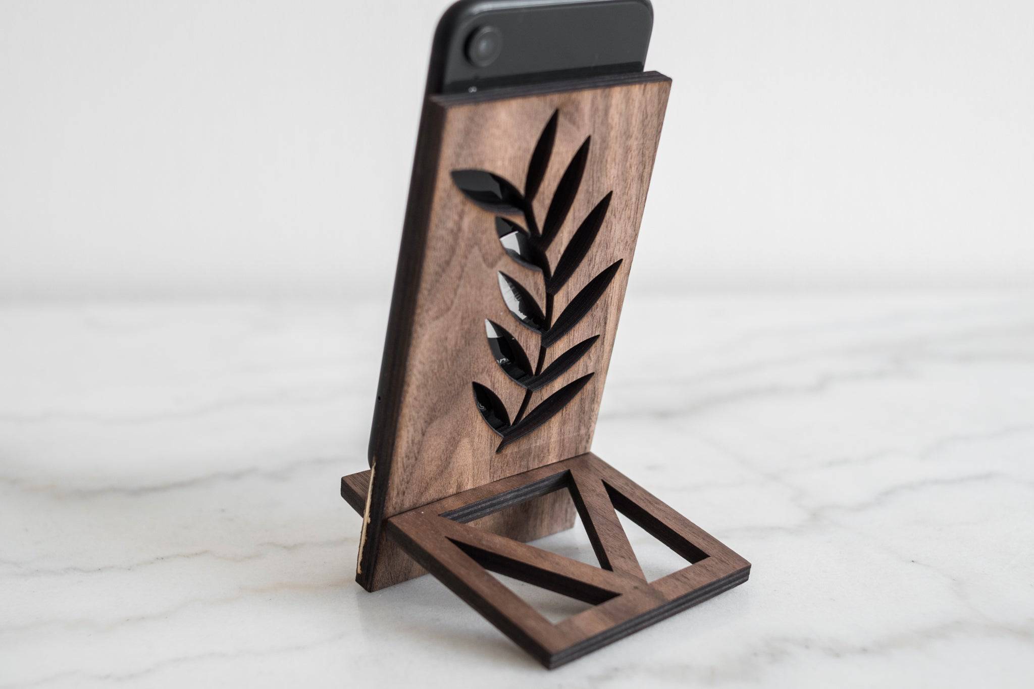 Wooden phone stand - EWART WOODS